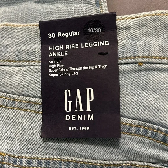 Gap Button-fly denim leggings - Picture 2 of 9